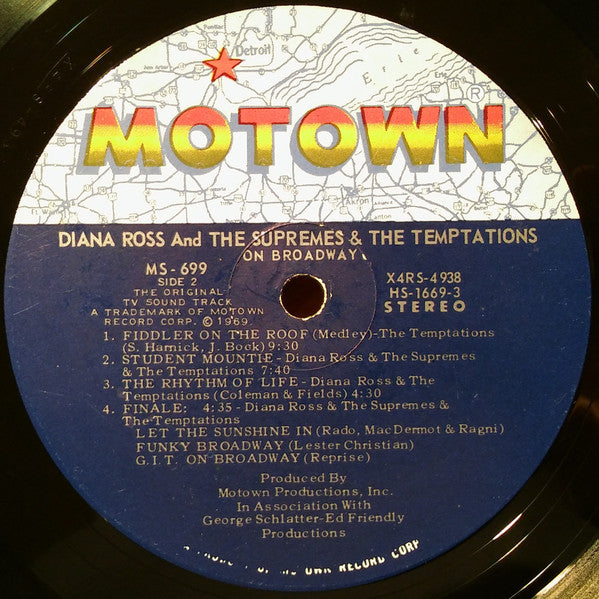 Diana Ross And The Supremes* & The Temptations : On Broadway (LP, Album, Gat)