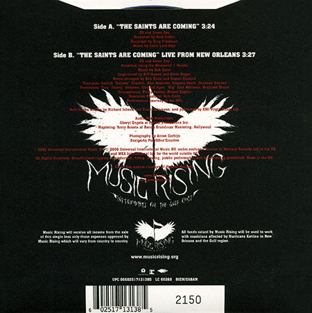 U2 And Green Day : The Saints Are Coming (7", Single, Ltd, Num)