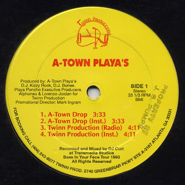 A-Town Players : A-Town Drop / Twinn Production / Freak That Hoe (12")