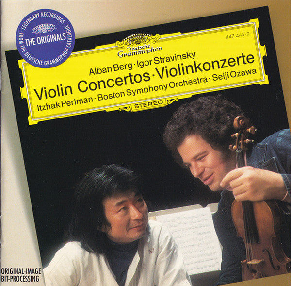 Alban Berg - Igor Stravinsky / Itzhak Perlman - Boston Symphony Orchestra - Seiji Ozawa : Violin Concertos (CD, Comp, RE, RM)