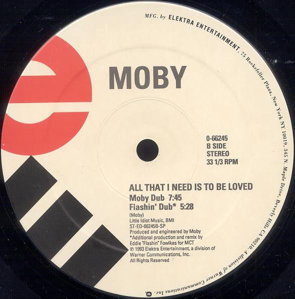 Moby : All That I Need Is To Be Loved (12", Single)