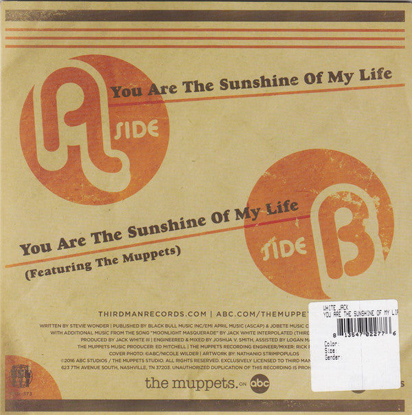 Jack White (2) And The Electric Mayhem* : You Are The Sunshine Of My Life (7", Single)