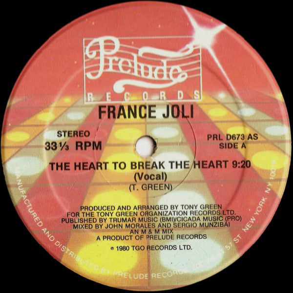 France Joli : The Heart To Break The Heart (12")