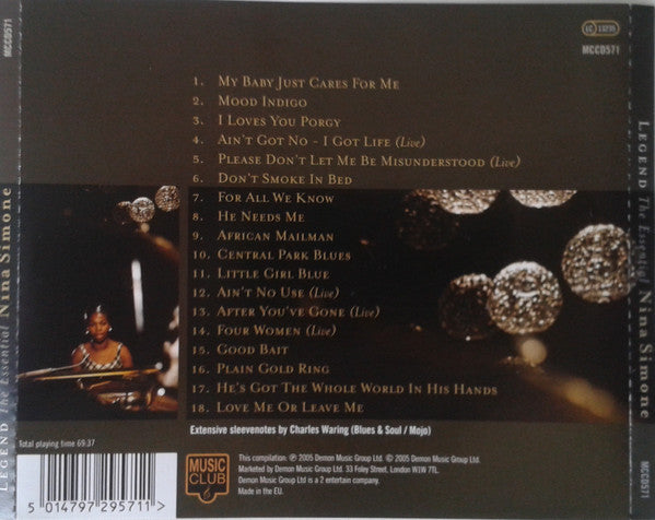 Nina Simone : Legend The Essential Nina Simone (CD, Comp)