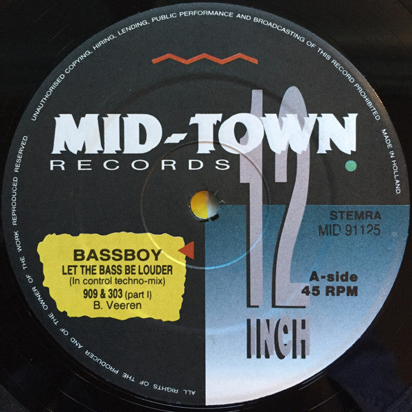 Bass Boy : Let The Bass Be Louder! (12")