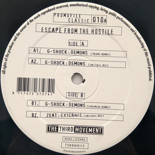 Promo : Promofile Classic 010A - Escape From The Hostile (12", RE)