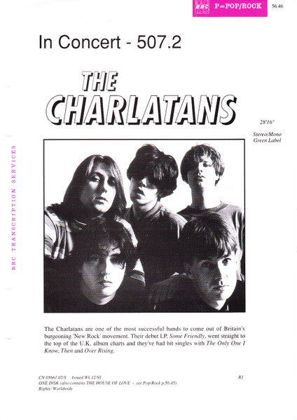 The House Of Love / The Charlatans : In Concert-507 (LP, Transcription)