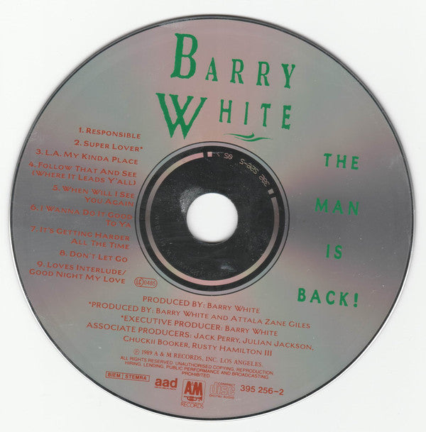 Barry White : The Man Is Back! (CD, Album)