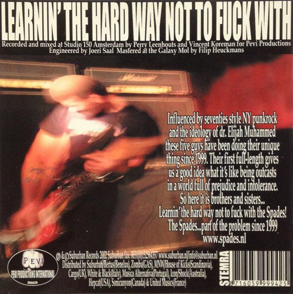 The Spades : Learnin' The Hard Way (CD, Album, Promo)