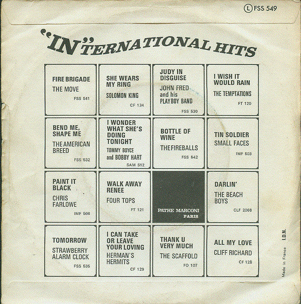 Box Tops : Cry Like A Baby (7", Single)