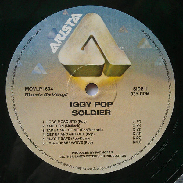 Iggy Pop : Soldier (LP, Album, Ltd, Num, RE, Cle)