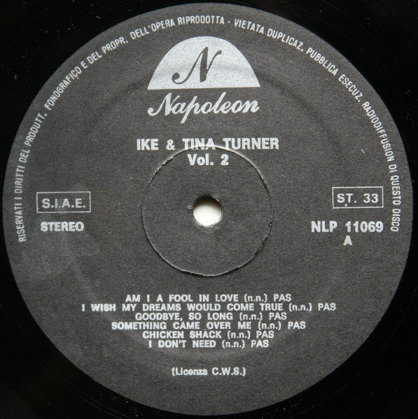 Ike & Tina Turner : Ike & Tina Turner Vol. 2 (LP, Album, Comp)