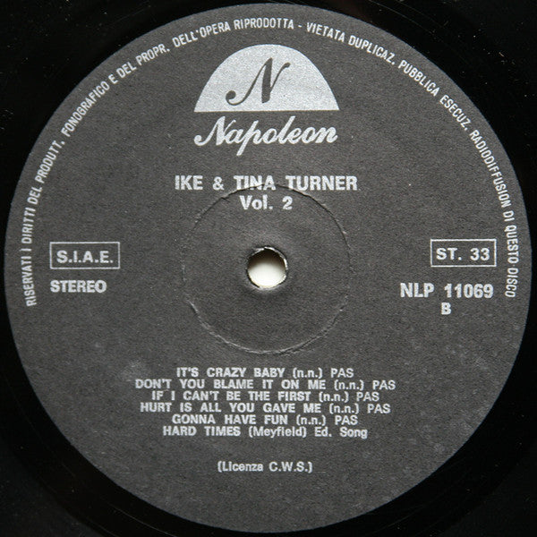 Ike & Tina Turner : Ike & Tina Turner Vol. 2 (LP, Album, Comp)