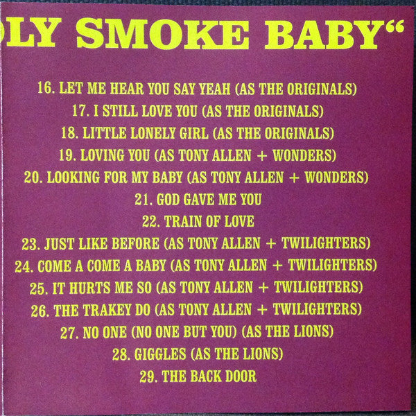 Tony Allen (5) : Holy Smoke Baby (CD, Comp, Ltd, RE)