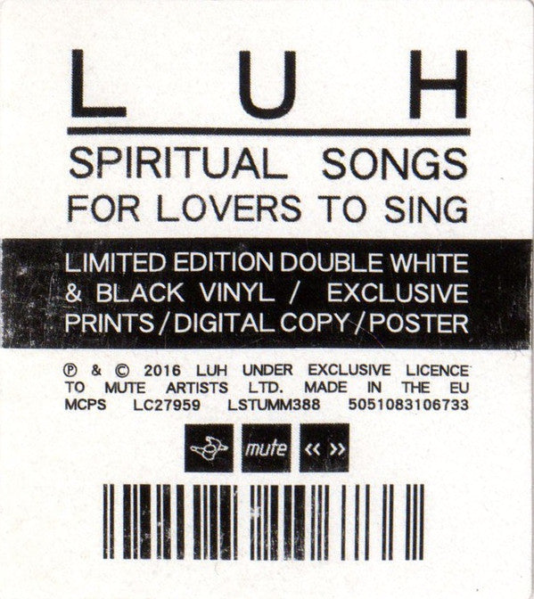 LUH (2) : Spiritual Songs For Lovers To Sing (LP, Whi + LP + Album, Ltd)