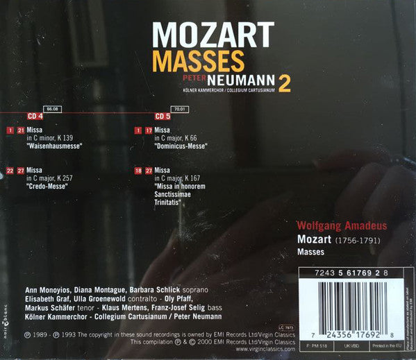 Wolfgang Amadeus Mozart : Mozart Masses  (5xCD, Comp)