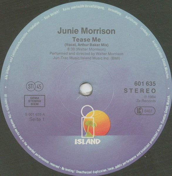 Junie Morrison : Tease Me (12")