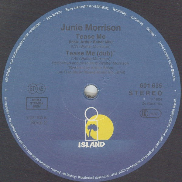 Junie Morrison : Tease Me (12")