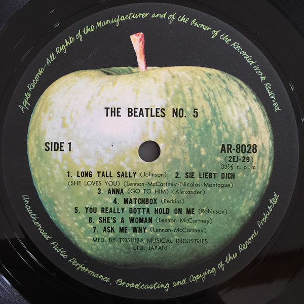 The Beatles : Beatles No. 5 (LP, Comp, Mono, RE)