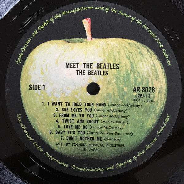 The Beatles : Meet The Beatles! (LP, Album, Mono, RE)