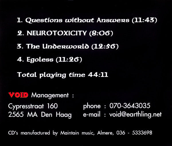 Void (19) : Void (CD, Album)