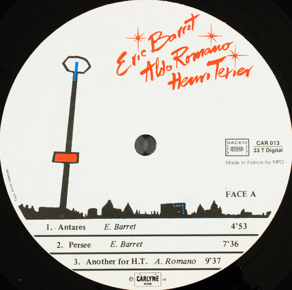 Eric Barret / Aldo Romano / Henri Texier : Eric Barret / Aldo Romano / Henri Texier (LP, Album)