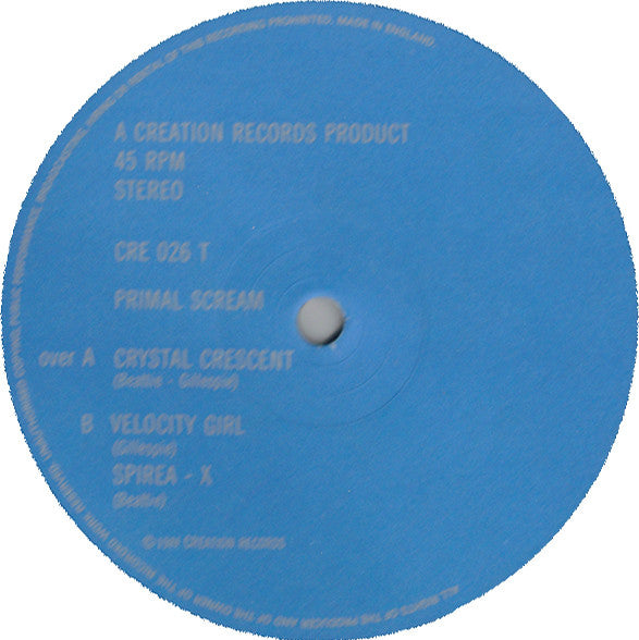 Primal Scream : Crystal Crescent (12", Single)