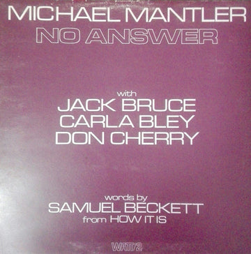 Michael Mantler : No Answer (LP, Album, Gat)
