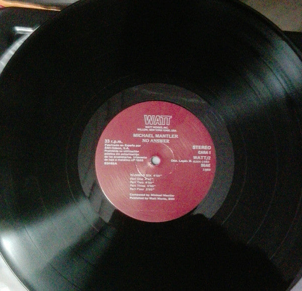 Michael Mantler : No Answer (LP, Album, Gat)