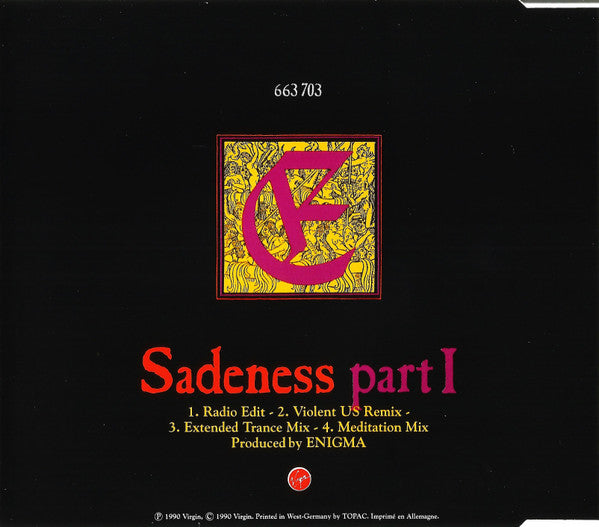 Enigma : Sadeness Part I (CD, Maxi)