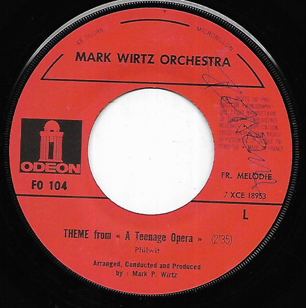 Keith West / Mark Wirtz Orchestra : Excerpt From "A Teenage Opera" / Theme From "A Teenage Opera" (7", Single)