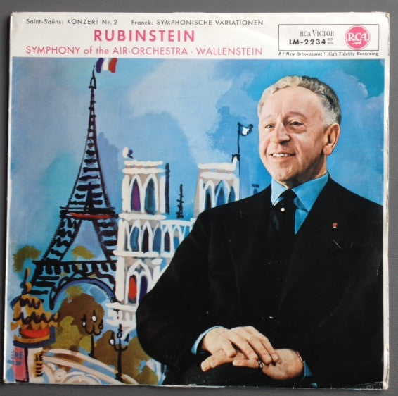 Camille Saint-Saëns / César Franck - Arthur Rubinstein, Alfred Wallenstein, Symphony Of The Air : Konzert Nr. 2 / Symphonische Variationen (LP)