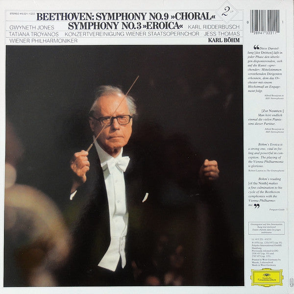 Ludwig van Beethoven, Karl Böhm : Symphony No. 9 "Choral" / Symphony No. 3 "Eroica" (2xLP, Comp, Box)