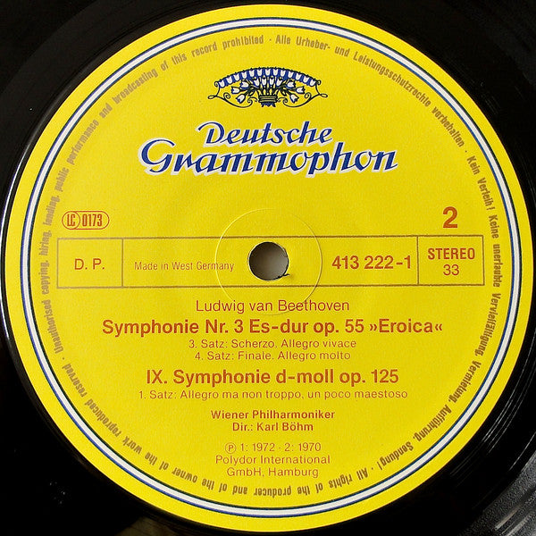 Ludwig van Beethoven, Karl Böhm : Symphony No. 9 "Choral" / Symphony No. 3 "Eroica" (2xLP, Comp, Box)