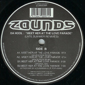 Da Hool : Meet Her At The Love Parade (Late Summer Remixes) (12")