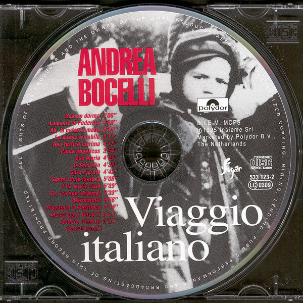 Andrea Bocelli : Viaggio Italiano (CD, Album)