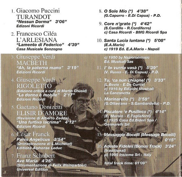 Andrea Bocelli : Viaggio Italiano (CD, Album)
