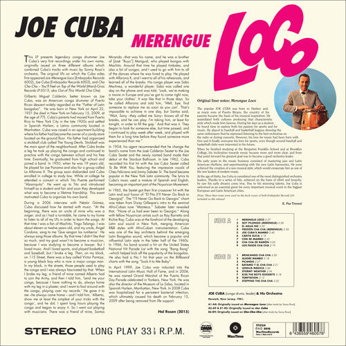 Joe Cuba : Merengue Loco (LP, Comp, Ltd, RM, 180)
