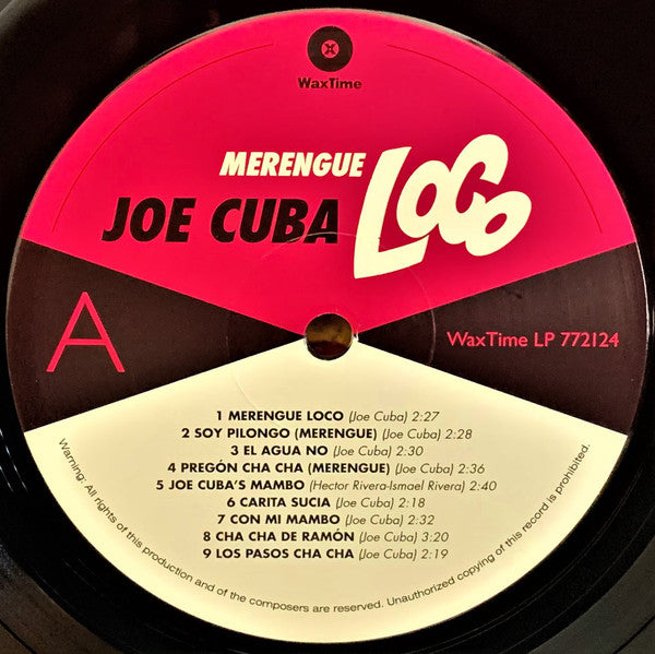 Joe Cuba : Merengue Loco (LP, Comp, Ltd, RM, 180)