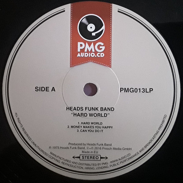 Heads Funk Band : Hard World (LP, Album, RE)