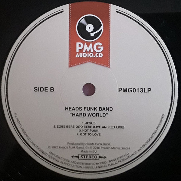 Heads Funk Band : Hard World (LP, Album, RE)