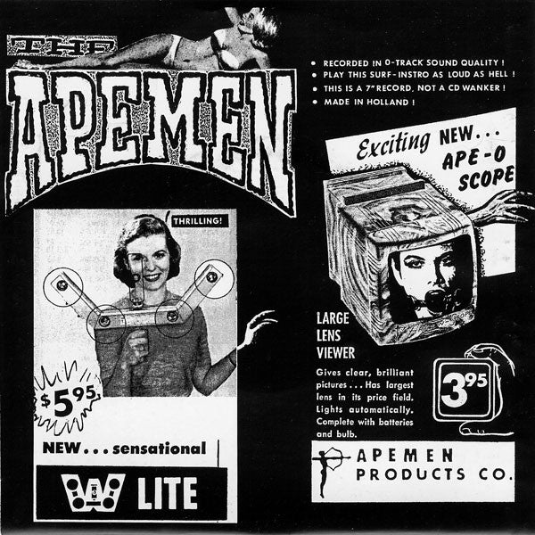 The Mono Men / The Apemen : Dragstrip / Intoxica (7", Single)