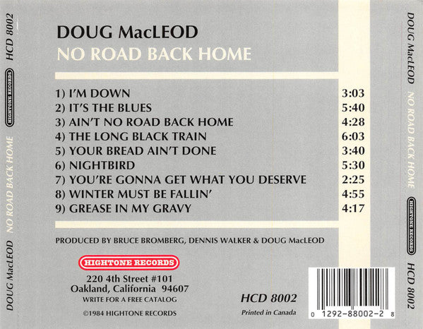 Doug MacLeod : No Road Back Home (CD, Album, RE)