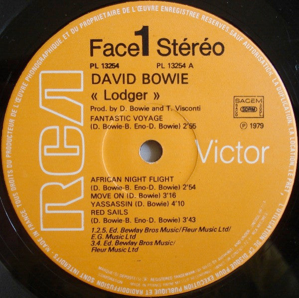 David Bowie : Lodger (LP, Album)