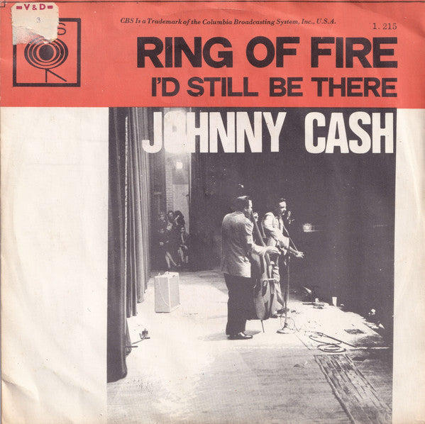 Johnny Cash : Ring Of Fire (7", Single)