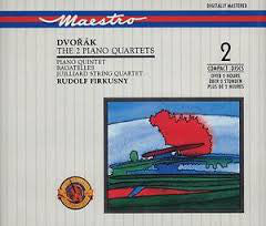 Antonín Dvořák, Rudolf Firkušný, Juilliard String Quartet : The 2 Piano Quartets / Piano Quintet / Bagatelles (2xCD, Comp)