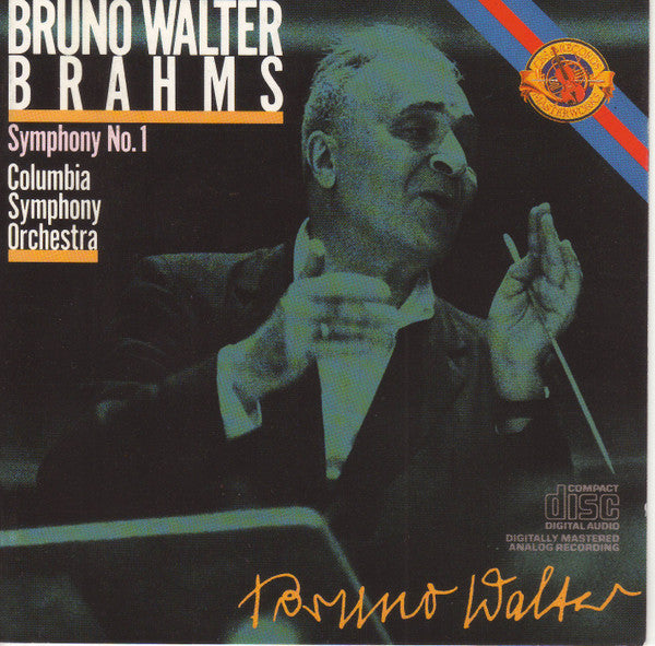 Johannes Brahms - Bruno Walter - Columbia Symphony Orchestra : Symphony No. 1 (CD, Album, RE, RM)