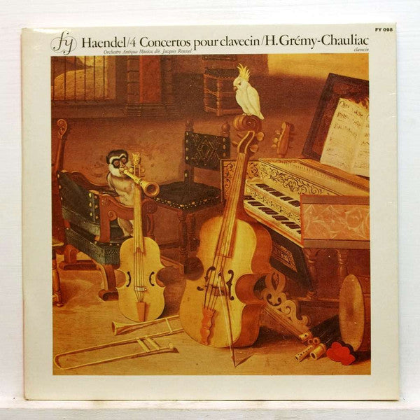 Huguette Gremy Chauliac, Orchestre Antiqua Musica : Handel/4 Concertos Pour Clavecin (LP)