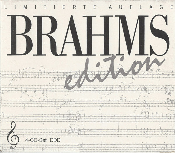 Johannes Brahms : Brahms Edition (4xCD, Comp + Box, Ltd)