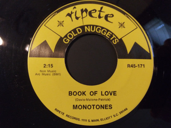 The Monotones / Donnie Elbert : Book Of Love / Where Did Our Love Go (7", Single)